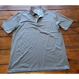 Greg Norman ML75 Polo Men's MEDIUM Blue Golf Polo‎ Shirt